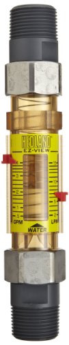 Hedland H625-618-R EZ-View Ometer com sensor, polifenilsulfona, para uso com água, 3,0-18 gpm de