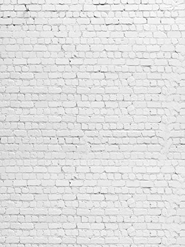 HUAYI 59 X79 Branco de Passa de Vinil da parede de tijolos brancos para figuras D-2504