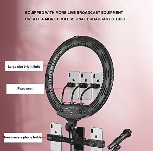 ZJDU Kit de luz de anel selfie LED de 65 polegadas de 65w com suporte de tripé com iluminação