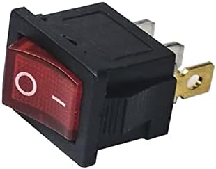 Chave de balanço Boxifa 5 pcs/lote kcd1 21 * 15 LED 3 pin SPST 250V 6A interruptor de barco SPST ON/OFF Snap-in