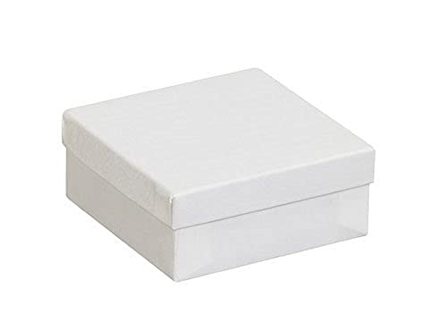 Caixa dos EUA BJB332W Caixas de jóias, 3 1/2 x 3 1/2 x 2 , branco