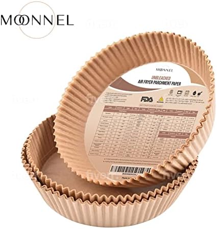 Moonel, Pergaminho de Fryer de Ar/Liner, feito de polpa de madeira segura, 100 PCs, reciclável