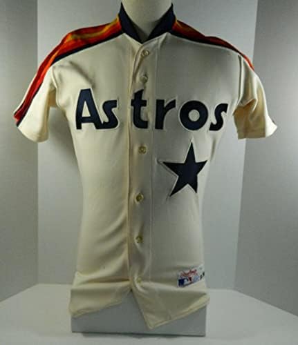 1989 Houston Astros Blank Jogo emitido Cream Jersey DP08394 - Jerseys MLB usada para jogo MLB