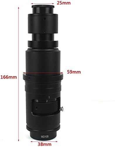 Acessórios para microscópio Microscópio monocular Zoom C-Mount Lens Contínua Laboratório de Zoom Contínuo Consumíveis