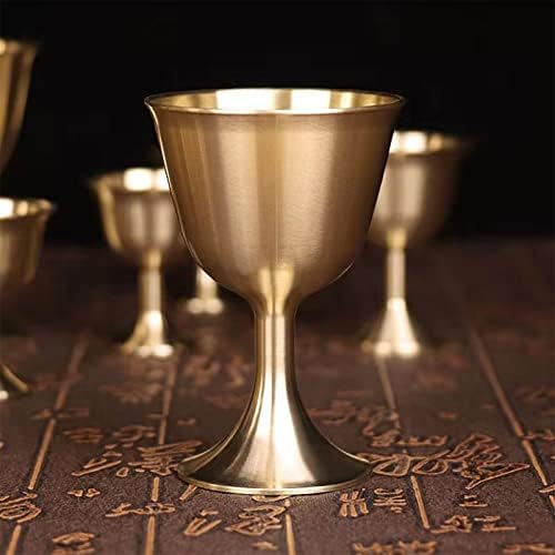 Cálice de cálice de bronze vinhos goblete de bronze bebida de vidro de vidro copo de copo de bebedeira de licor