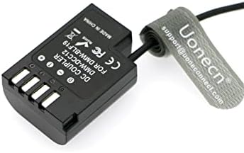 Uonecn d-tap para dmw-dcc12 dc acoplador de bateria de bateria de bateria para panasonic dmc-gh5 gh4 gh3
