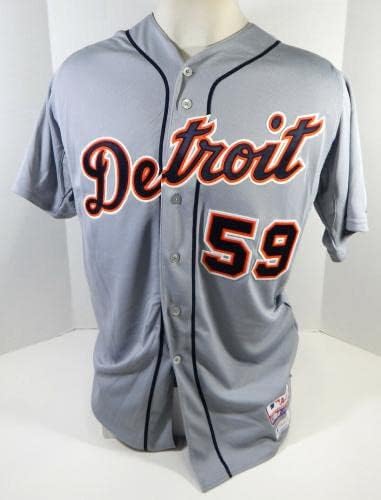 2015 Detroit Tigers David Newhan 59 Jogo emitiu Grey Jersey J Marchant S P 3 - Jogo usada MLB Jerseys