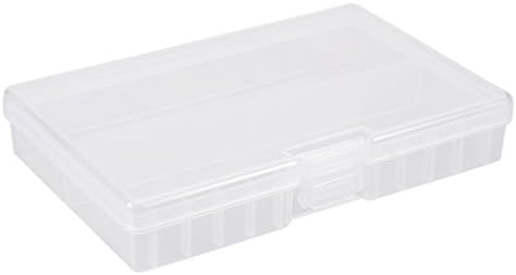 UXCELL Transparente plástico retângulo de armazenamento de caixa do suporte para baterias AA