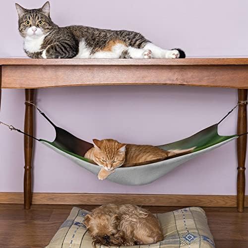 Pet Hammock Dog e Rose Cat Sleeping Bed com tiras ajustáveis ​​e ganchos de metal 16,9 x13