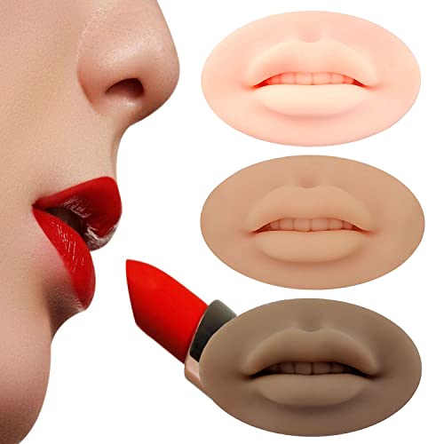 5D de boca aberta Silicone Lips Pratique a pele, pele real 5D Modelo flexível de silicone lábios - 2022