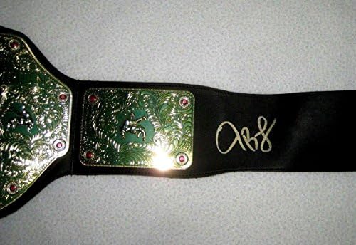 John Bradshaw Layfield JBL assinou o WWE World Heavyweight Championship Toy Belt - Recedas de