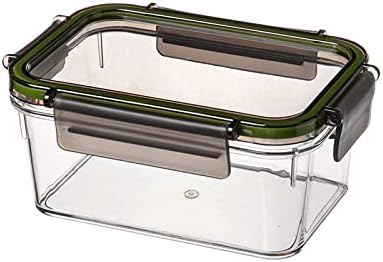 Jjzhy portátil caixa crocante caixa bento frutas e legumes caixa de armazenamento de cozinha alimentos transparentes