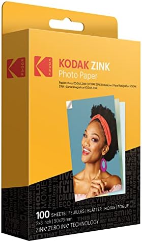 Kodak 2 x3 Premium Zink Photo Papel e Printomatom Digital Instant Impress Camera - Impressões coloridas