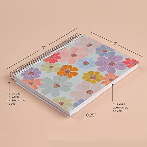 Erin Condren 7 X 9 Caderno de produtividade em espiral - Cosmos coloridos. 160 Página lineada Note