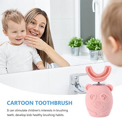 Tootbrush U -SHEID CRIANÇAS EBRINHA DE DENTA ELÉTRICA: Cruscima de dentes automáticos U Tipo de