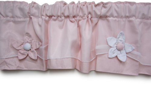 Baby Doll Bedding Regal Pique Window Valannce, rosa