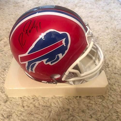 Roscoe Parrish Buffalo Bills assinou mini capacete autografado com COA