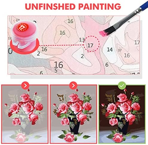 N/A Pintura a óleo Pintura Diy Pintura por número inteiro kits acrílico Pictures Decor Crafts para