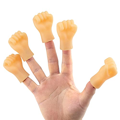 Mão minúsculo punho bump 2 pack punho estilo mini mão boneco de mão minúscula mãos miniaturas dedo