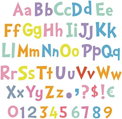 268 PCs 5 polegadas coloridas letras de bulletim combo Conjunto, números de letras alfabetistas de quadro