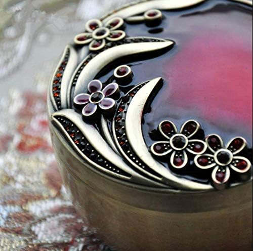 MKLPO Red Moon Retro Jewellery Box Caixa de jóias Caixa de coleta de joias Caixa de presente
