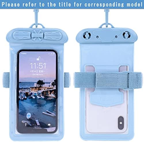 Caixa de telefone Vaxson, compatível com UQ Mobile Easy Smartphone 01 Bolsa à prova d'água Bolsa seca [não protetor de tela Film] Blue