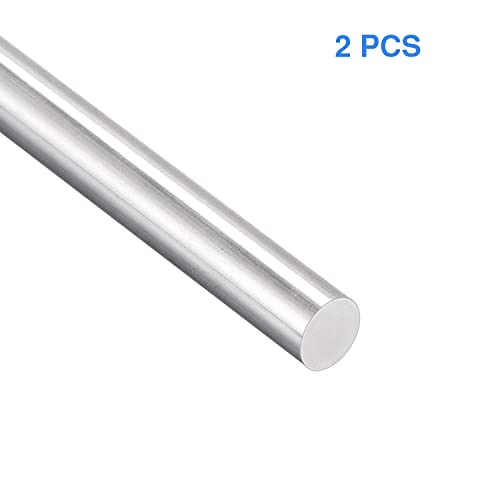 Hastes de aço inoxidável 2 pcs 304 barra redonda sólida Pino cilíndrico do eixo, diâmetro 1mm/0,039 , comprimento