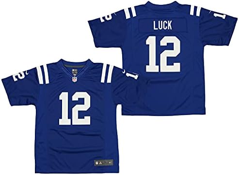 Exterterstuff NFL Indianapolis Colts Andrew Luck 12 Meninos Jersey do dia do jogo - Grande
