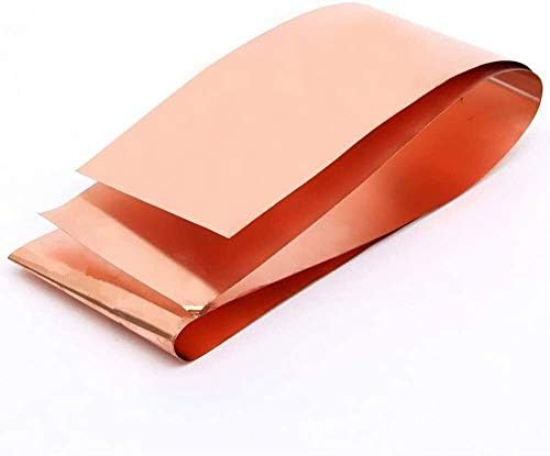Z Criar folha de cobre de placa de latão de design 99,9% folha de metal de cobre Cu Foil 0. 05x100x1000mm para artesanato aeroespacial, 0,05 mm*100mm*1m de folha de cobre de metal