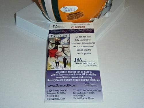 Packers Donny Anderson assinou mini capacete com SB I II JSA CoA Autografado - Autografado NFL Mini Celmets