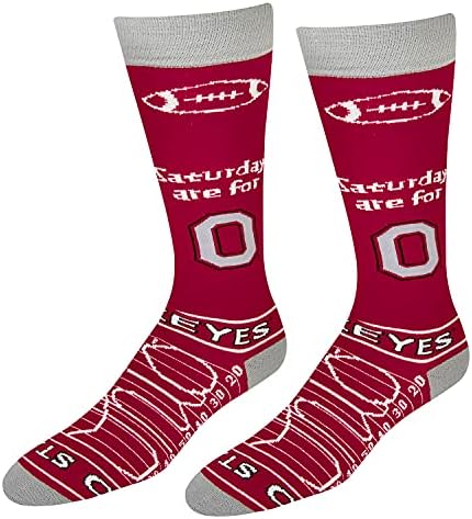 Para pés descalços NCAA Saturday Gameday Dress Socks