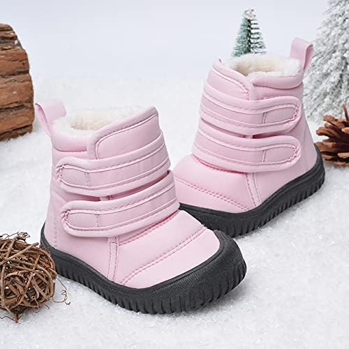 Botas de pano impermeável de loop de gancho de gancho botas de neve infantil de inverno meninos meninos botas