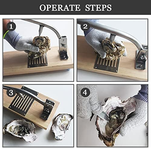 Oyster shucker Machine Shucking Kit Kit de ferramentas abridor Conhas de amêijoas Facas Celas Ostras