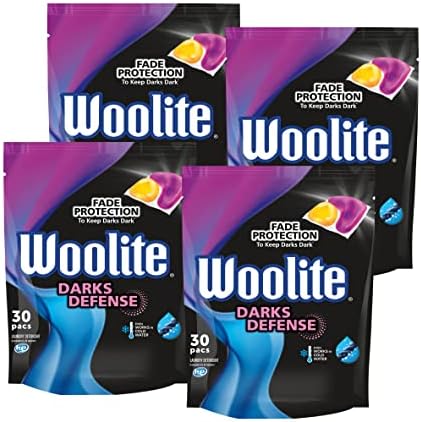 Woolite Darks, PACs de detergente para lavanderia de 30ct, para padrão e arruelas