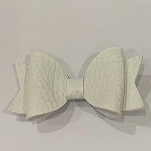 PARCBLE BRANCO DE 5 X12 - lençóis de couro falso, folha de tecido de couro branco, couro para brincos