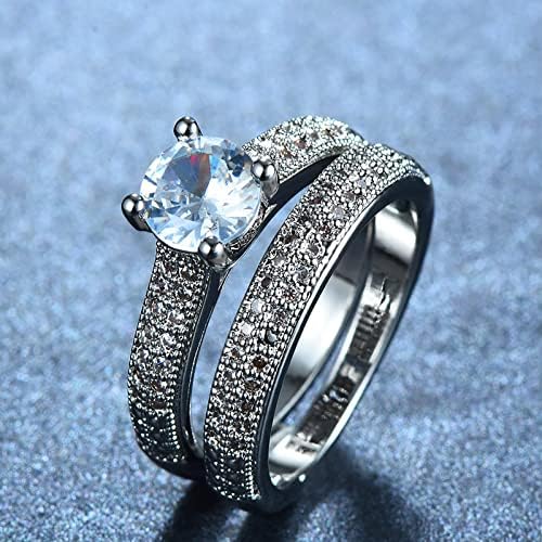 Ringos de moissanita para anéis de casal para mulheres com diamantes para mulheres jóias de moda Acessórios