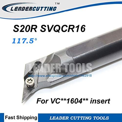 Fincos S20R -SVQCR/L16 Barra de perfuração CNC, suporte de ferramentas de torneamento interno, ferramenta de corte