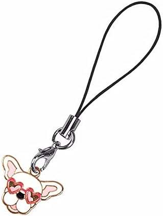 Bunny Cute Cute Acessórios de telefone Pets Bag Decoration Anime Keychains Telefone Charm de cordão de