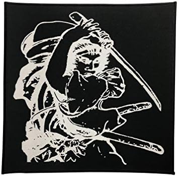 Ronin Brand Samurai Head BJJ GI Patch - Patch GI para Jiu Jitsu Gis - Patch for Men - de materiais - fácil de aplicar em GIS, sacos de ginástica, chapéus, roupas - perfeitas para escola ou competição