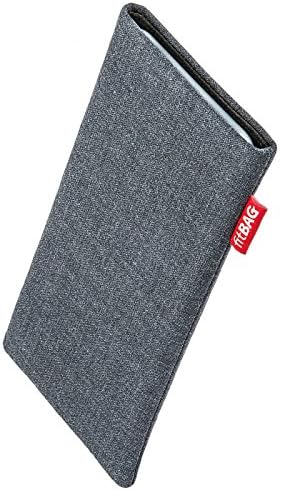 Fitbag jive cinza manga personalizada para Sony xperia xz1. Bolsa de tecido de terno fino com forro de microfibra