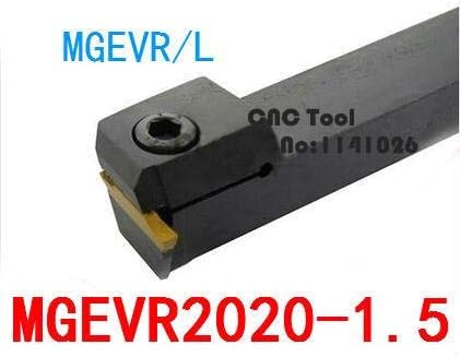 Fincos MGEVR2020-1.5/ MGEVL2020-1.5 Ferramentas de slotting de torno 20 * 20 * 125mm 1.5 Largura