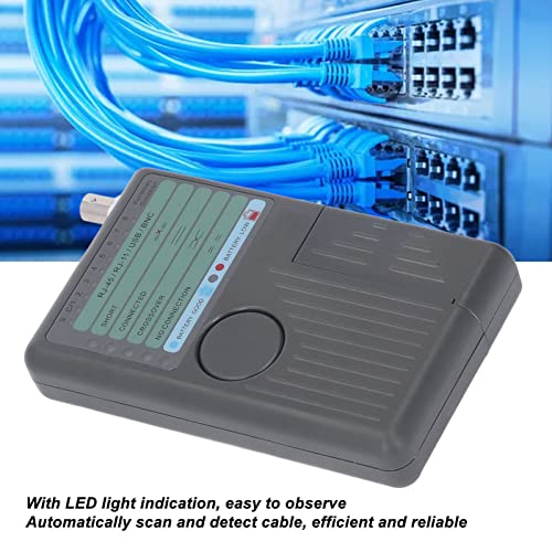 4 Em 1 Testador de rede Testador de cabo LED Sinal Continuity Detector para RJ45 RJ11 USB BNC Cable