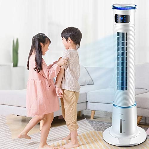 ZPEE LED Display Tower Fan, refrigeradores de ar evaporativos oscilantes, ventilador de ar condicionado de