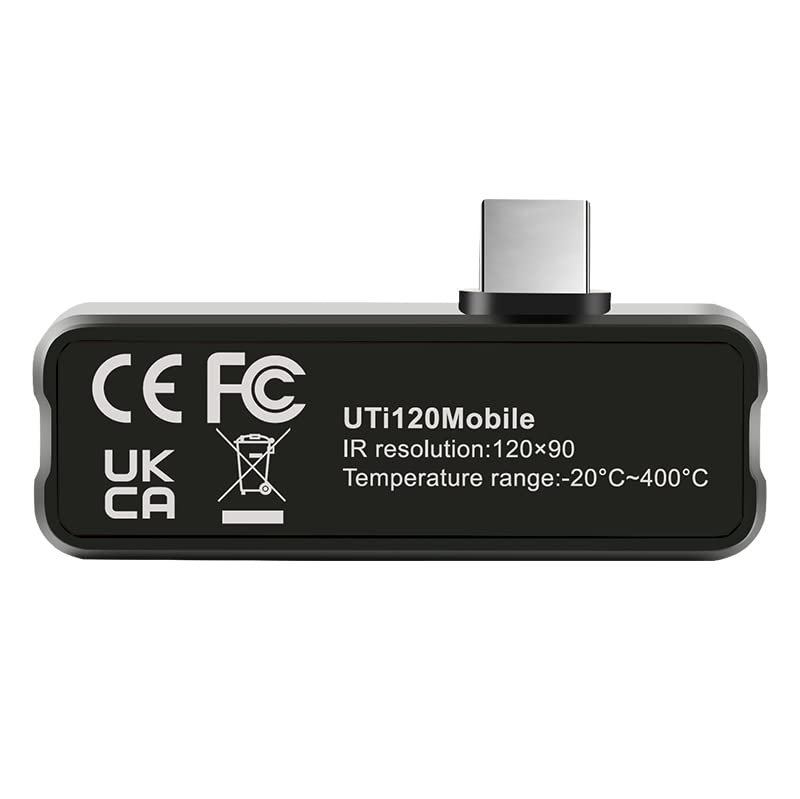 Câmera térmica uni-T, Android USB-C MicroSB, câmeras infravermelhas infravermelhas Imager para smartphones-UTI120Mobile,