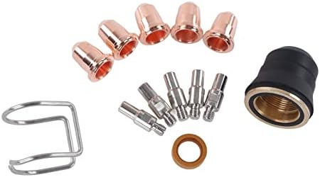 Conjunto de bicos de eletrodo, kit de acessórios para corte de cobre vermelho, 13 peças para DIY