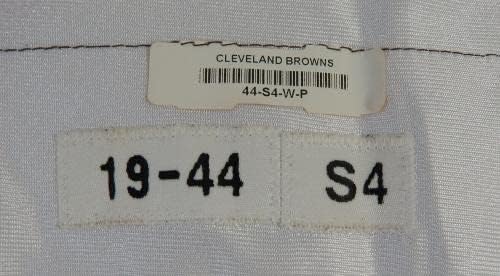 2019 Cleveland Browns Greedy Williams 26 Game usou White Practice Jersey 44 398 - Jerseys de jogo