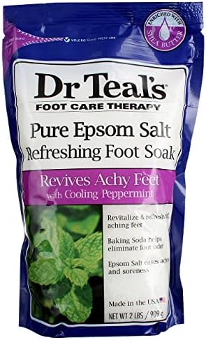 Dr. Teals Revitalize e atualize o pé de sal de Epsom, resfriamento, esfriando hortelã -pimenta -