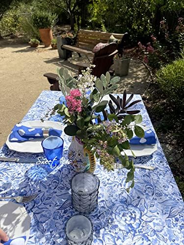 Toca de mesa floral do país francês da Sweet Us Marselha para mesas de retângulo, toalha de mesa