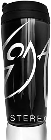 Soda Estéreo logotipo de café xícaras de aço inoxidável isoladas com tampa de garrafa de vácuo de parede