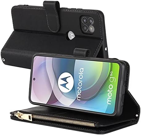 Jaorty Fit for Motorola Moto G 5G 2020/One 5G ACE 2021/One 5G UW ACE 2021 Caixa da carteira, [9 slots de